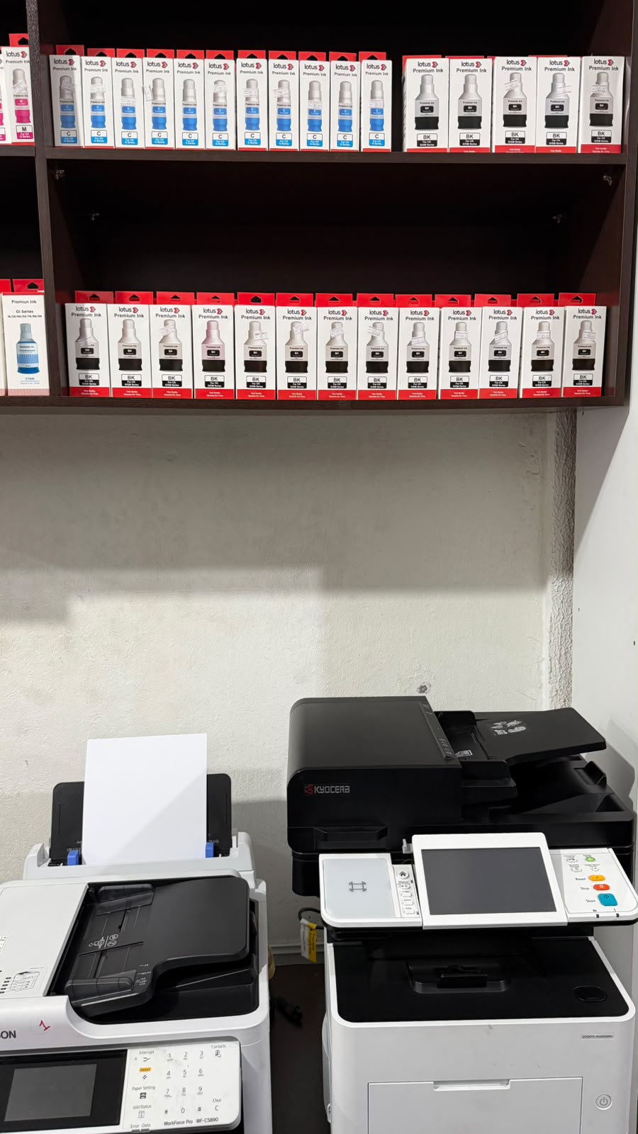 Impressoras e multifuncionais disponíveis na Aquarela